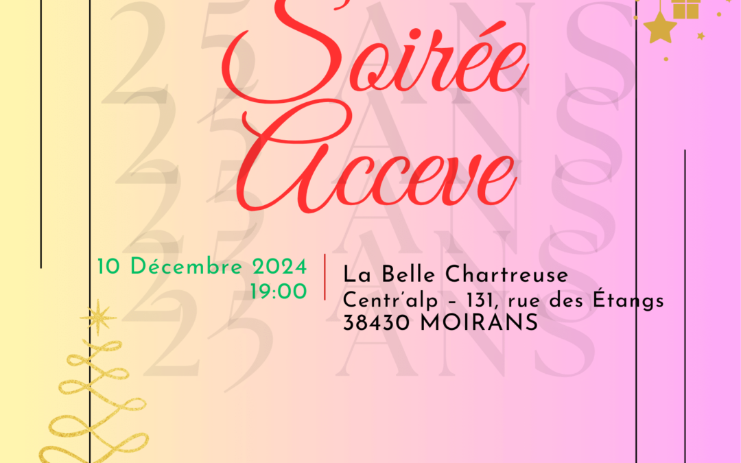 Soirée festive de l’ACCEVE